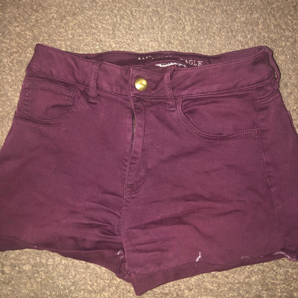 Shorts American eagle maroon